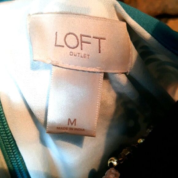 Women's Ann Taylor Loft sleeveless spring dress size medium - Picture 8 of 9